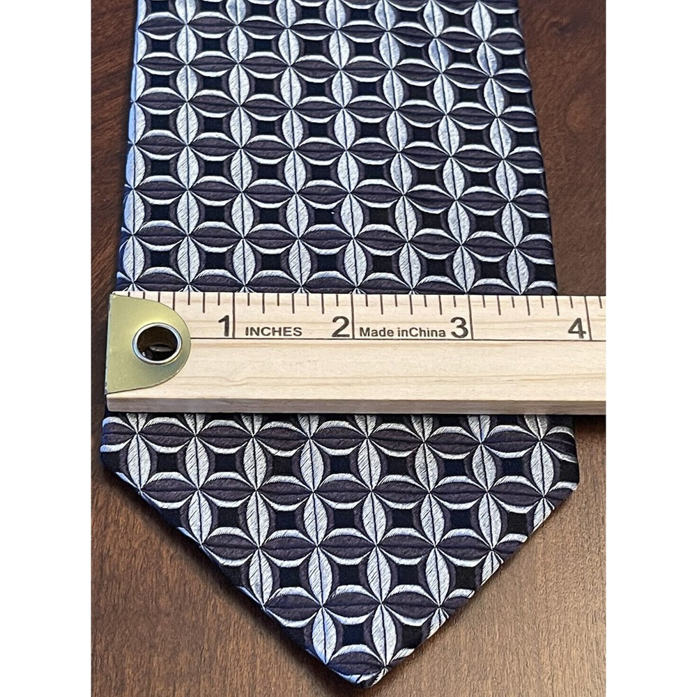 Pronto Uomo, Blue, 100% Silk, Men’s Neck Tie, Made In Italy - Picture 4 of 9